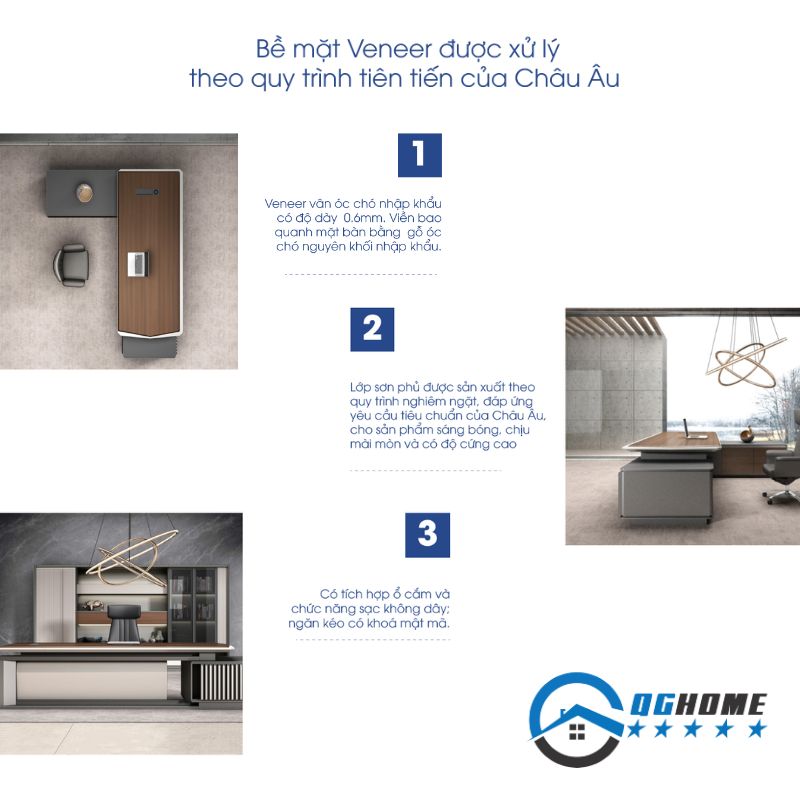 Chất liệu cấu tạo bàn giám đốc BGD106