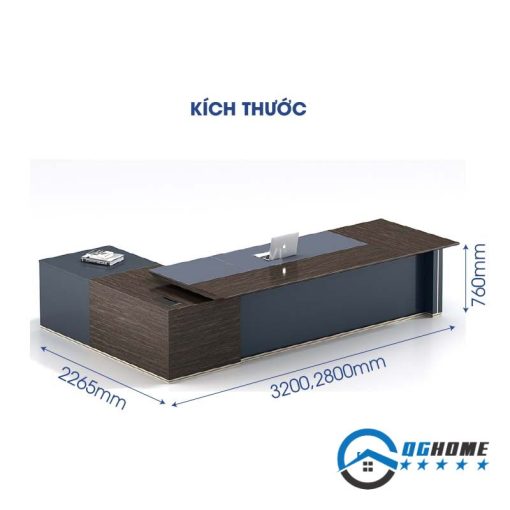 Kích thước bàn giám đốc BGD104