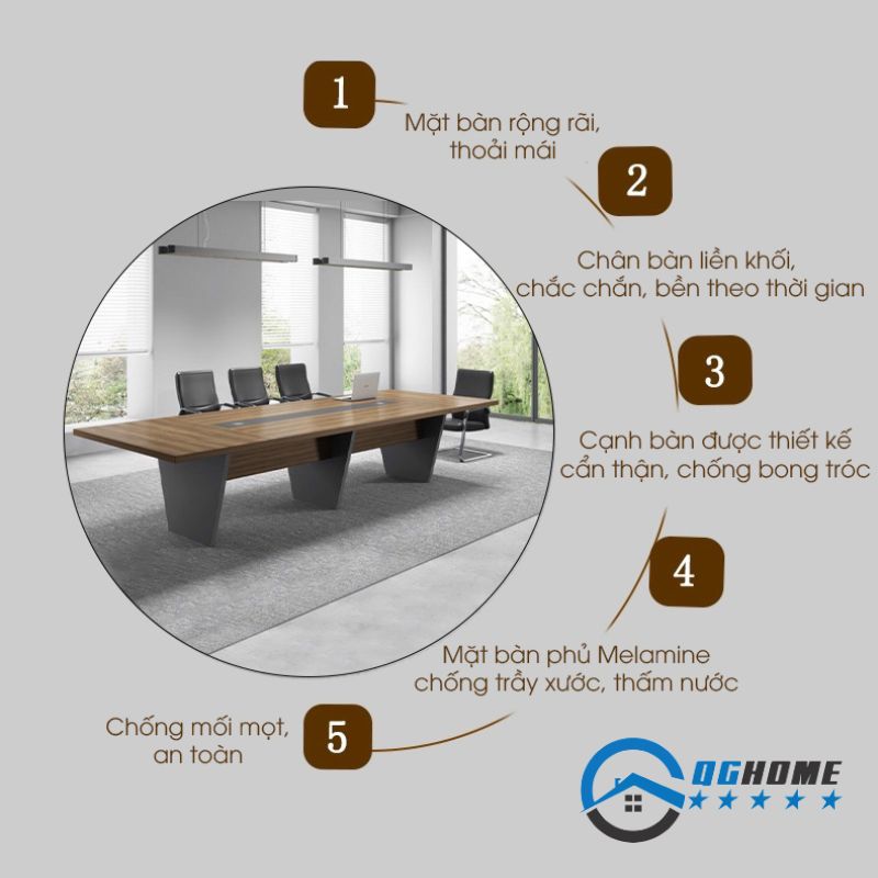 Ưu điểm của bàn họp BH200