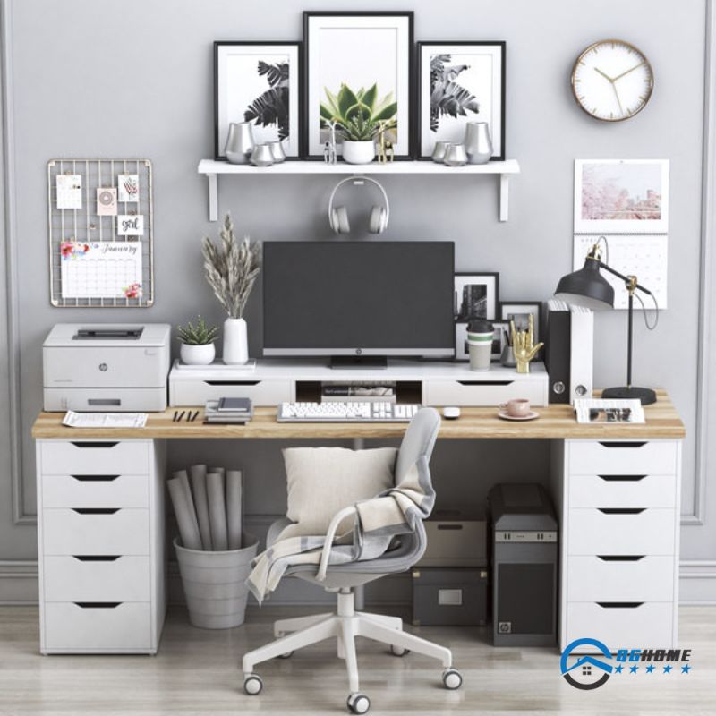 Phối cảnh bàn làm việc B301