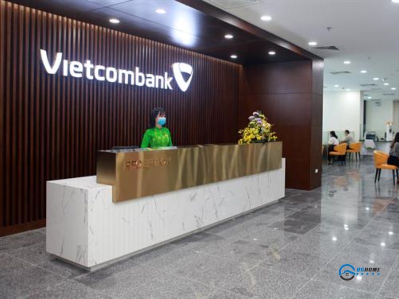 Quầy lễ tân Vietcombank