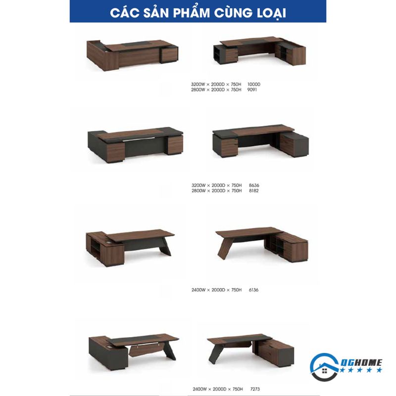 Các mẫu bàn cùng loại