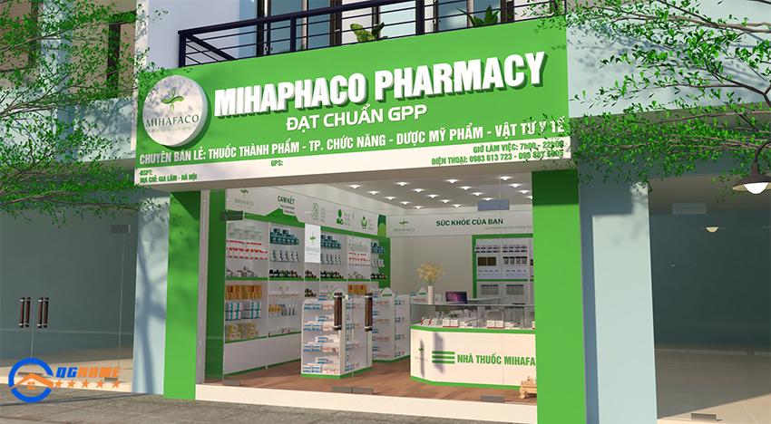 Thiết kế thi công nhà thuốc MIHAPHACO PHARMACY