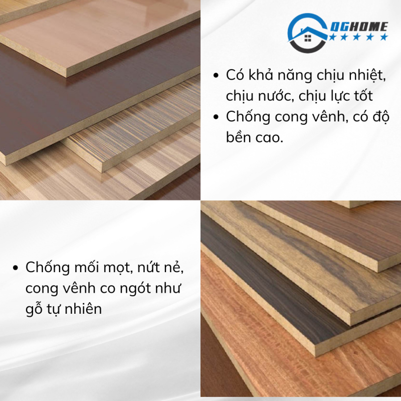 Gỗ MDF phủ melamine