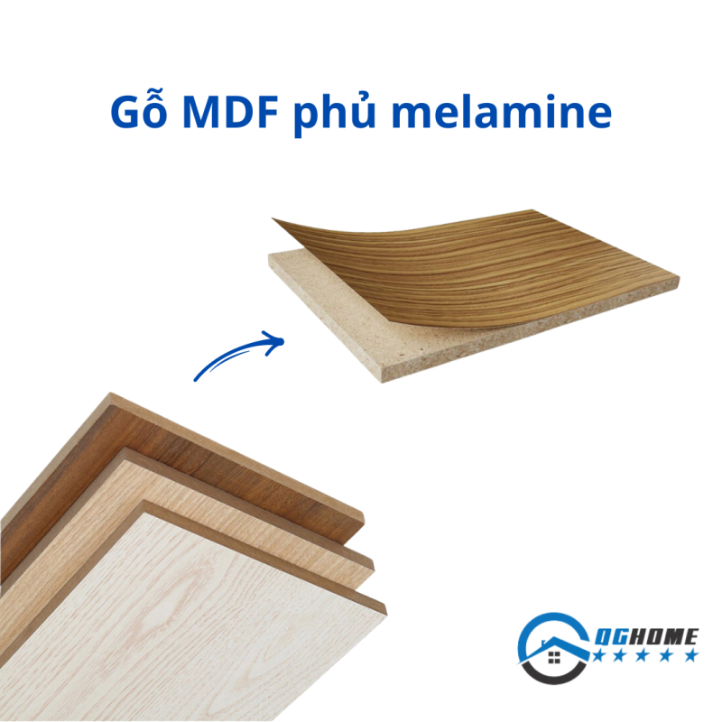 Gỗ MDF phủ melamine