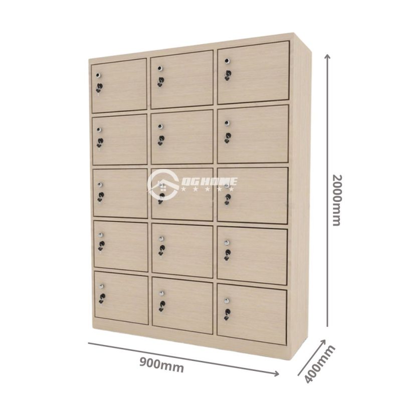 Tủ locker gỗ QTK09 - Kích thước