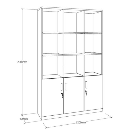 Tủ tài liệu QTL18 - Kích thước