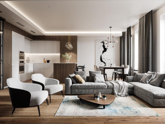 Phong cach hien dai 70m2
