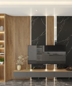 vach ngan phong khach ket hop ke tivi 09