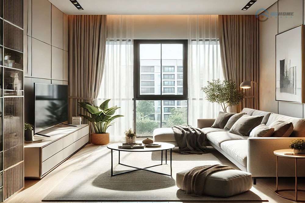 thiết kế phòng khách đẹp sang trọng
