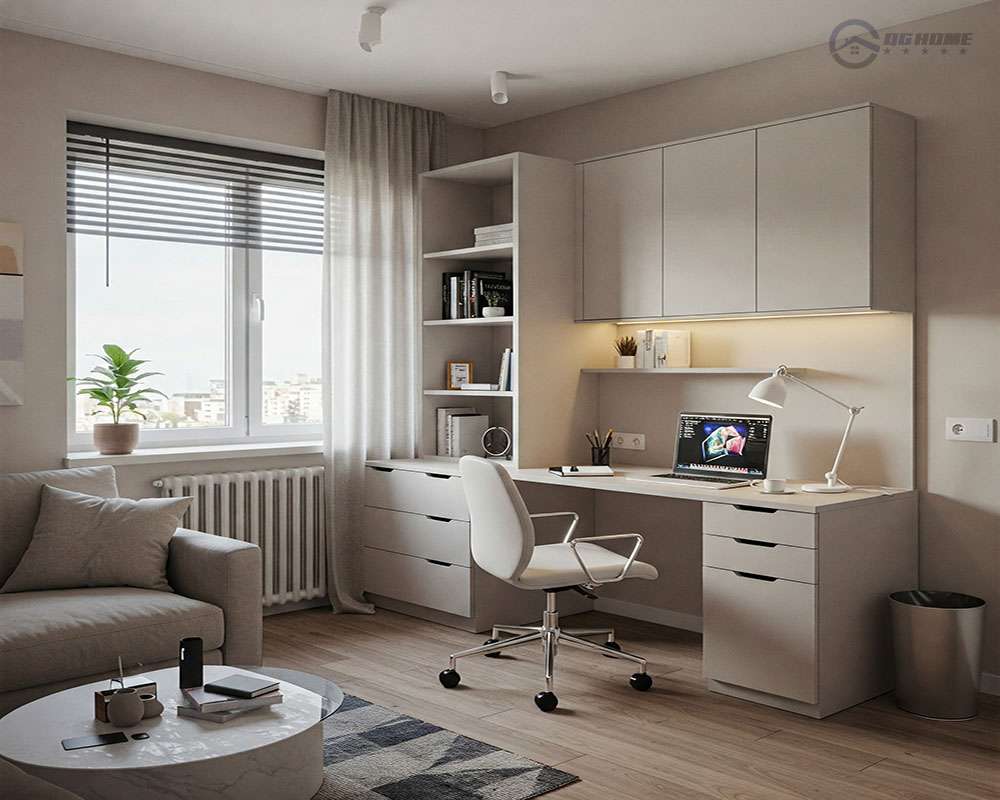 thiết kế bàn làm việc cho căn hộ 35m2